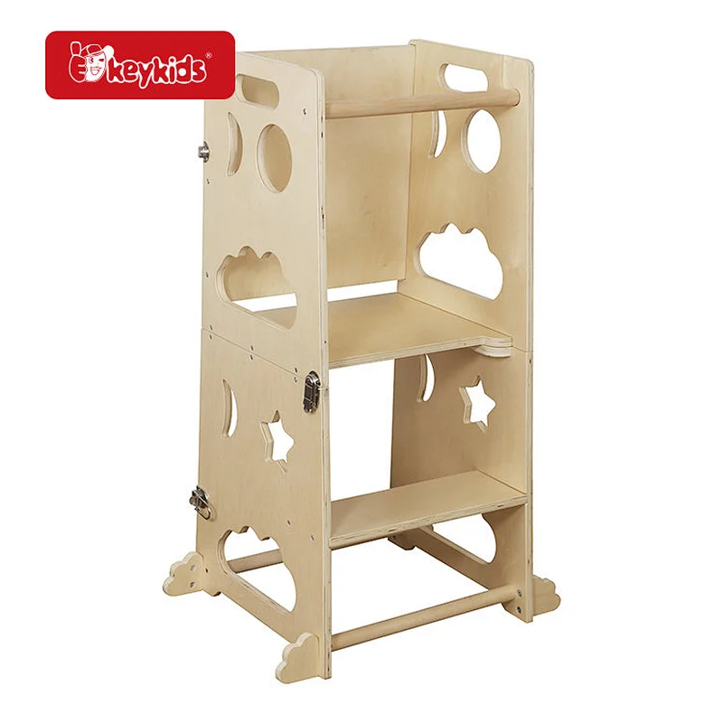 Montessori Activities Wooden Foldable helper tower for Toddler W08G430